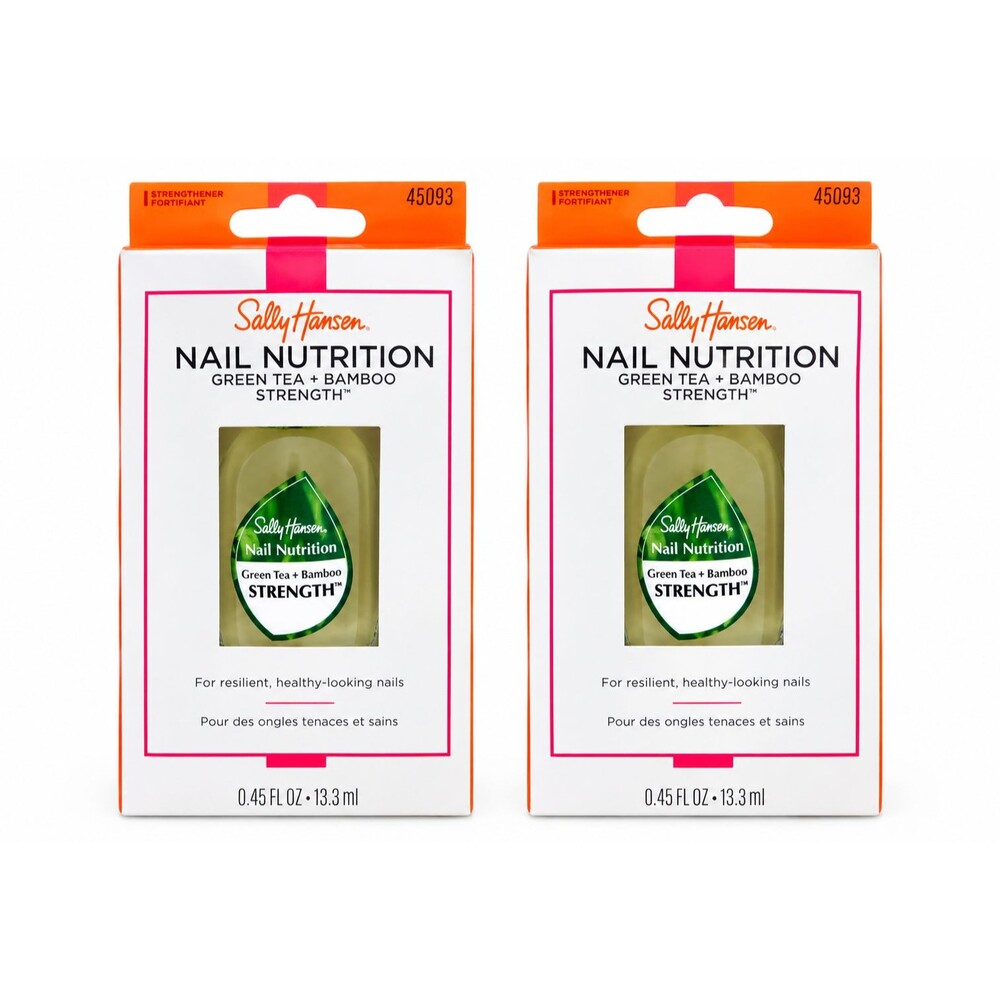 2 Pack Sally Hansen Nail Nutrition Green Tea & Bamboo Strength HTF Discontinued